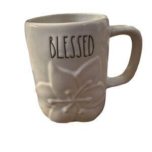 Rae Dunn Cream 'Blessed' Mug